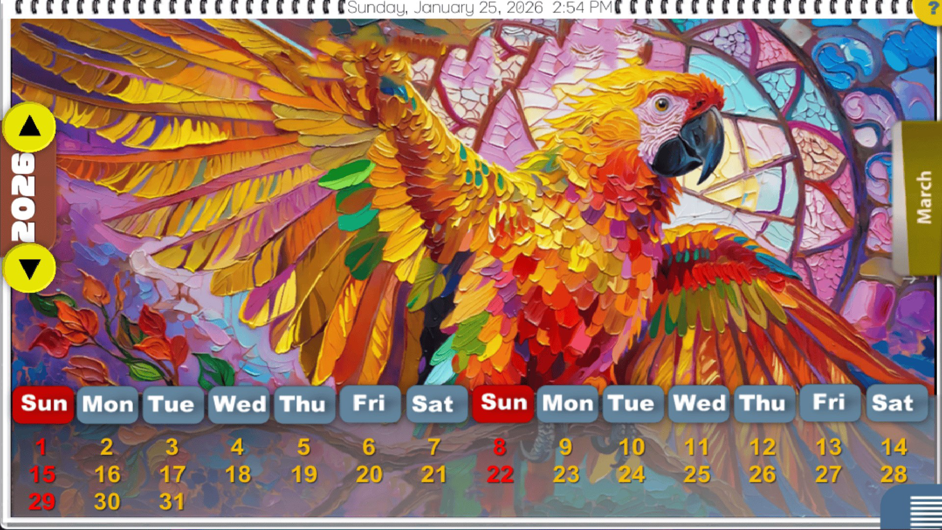 Premium AI Virtual Birds Calendar [HD+] for PC Windows Download