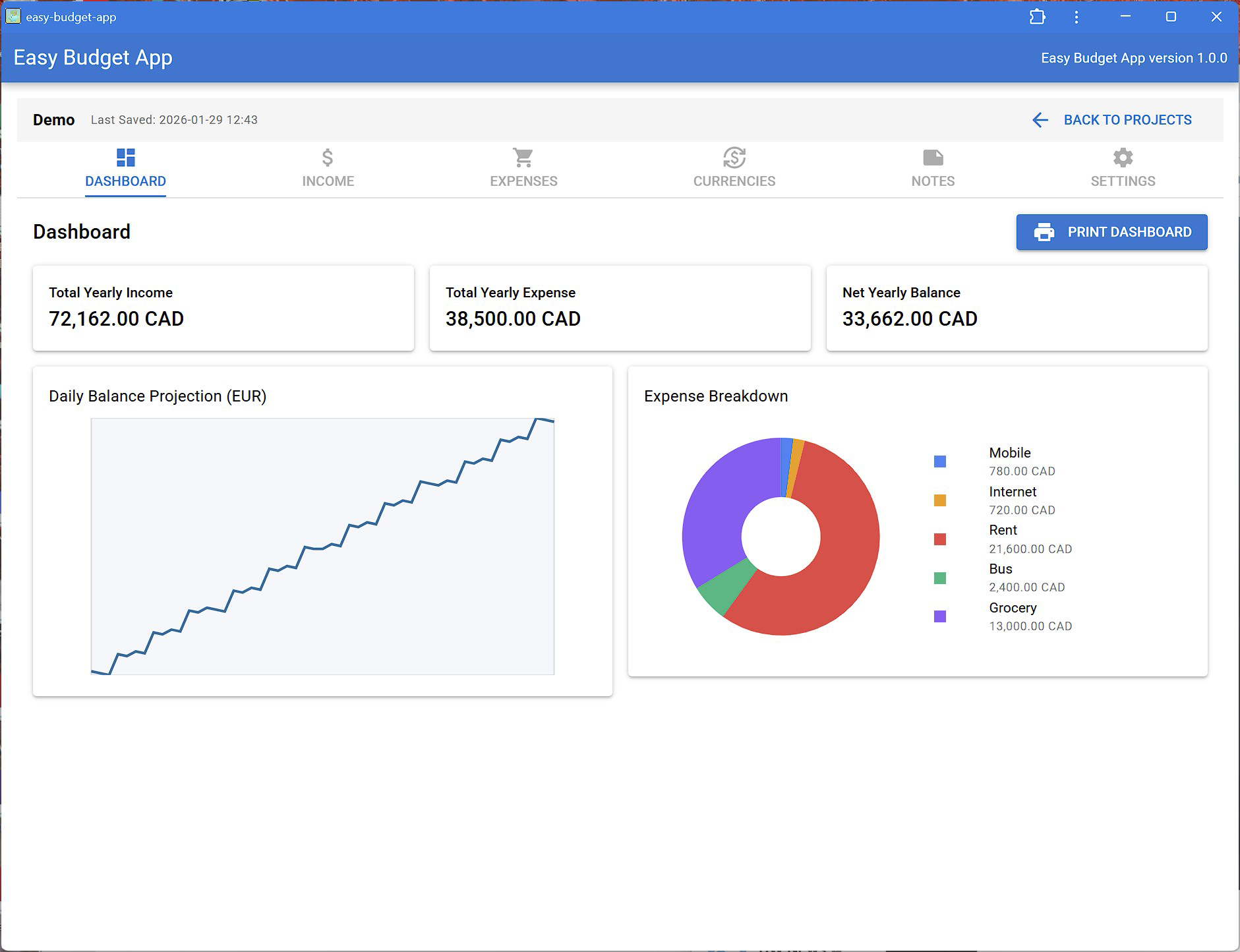 Easy-Budget-Planner for PC Windows Download