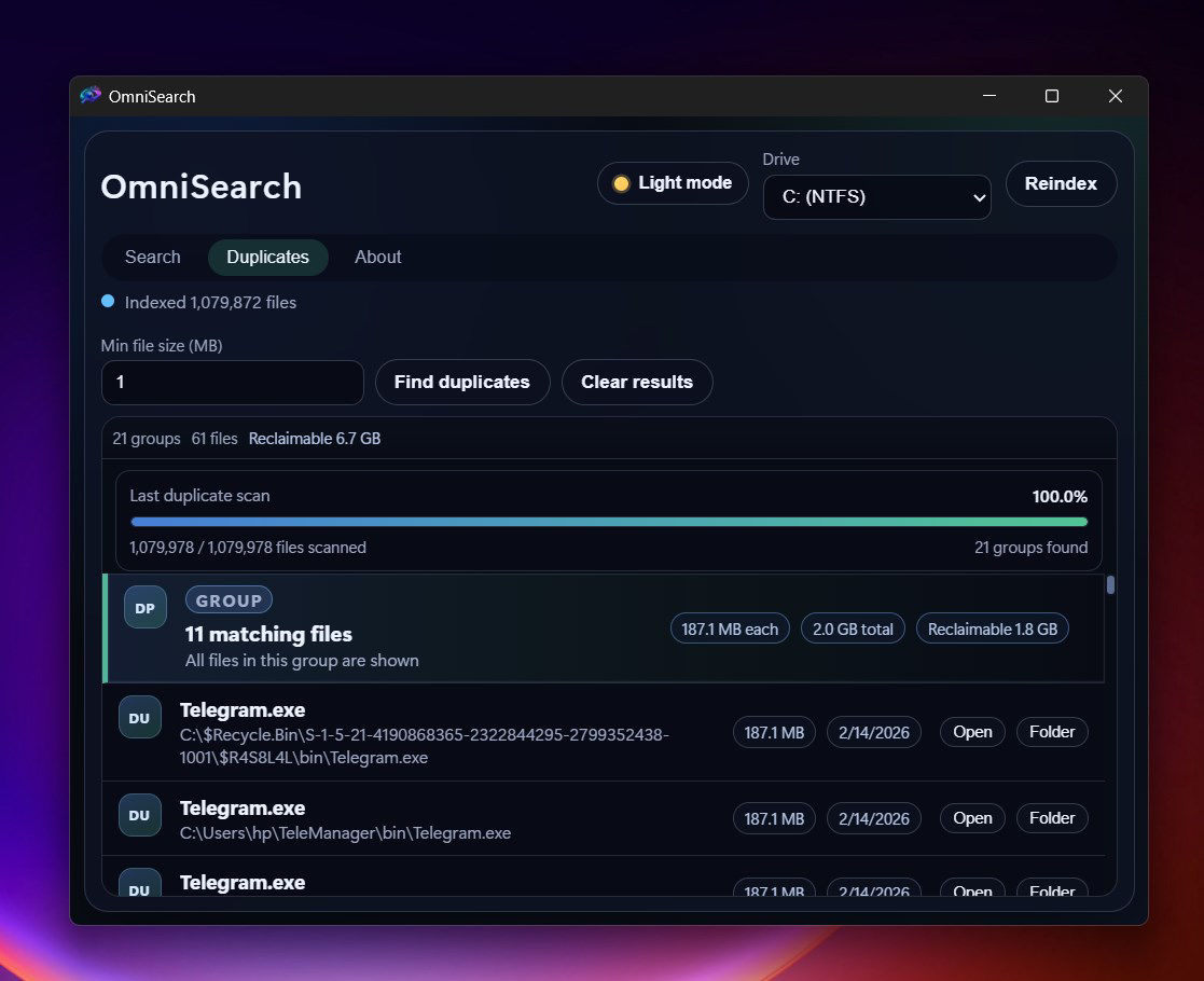 omni-search for PC Windows Download