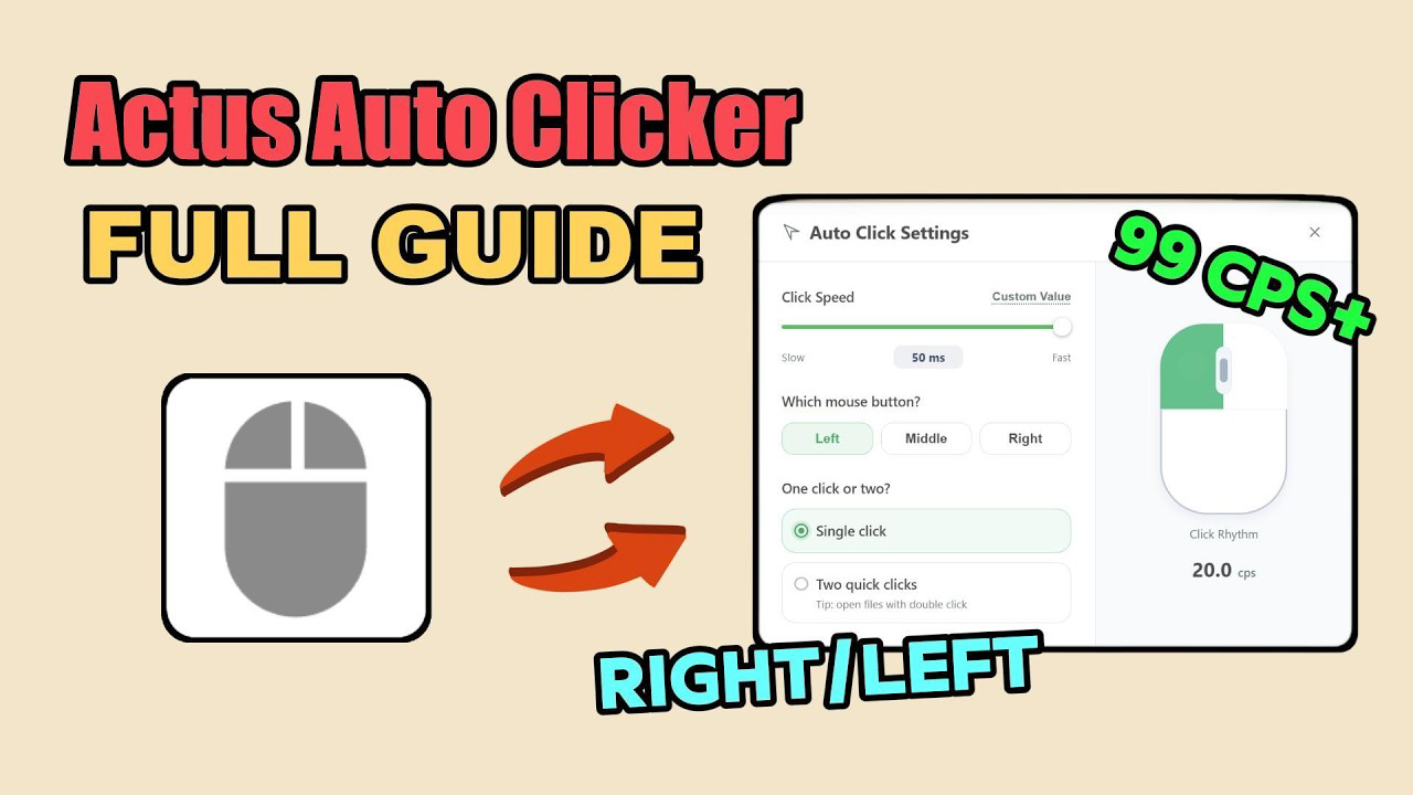 Download Actus Auto Clicker Latest 0.1.4 for Windows PC