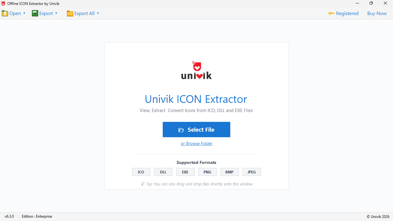 Offline ICON Extractor by Univik for PC Windows Download