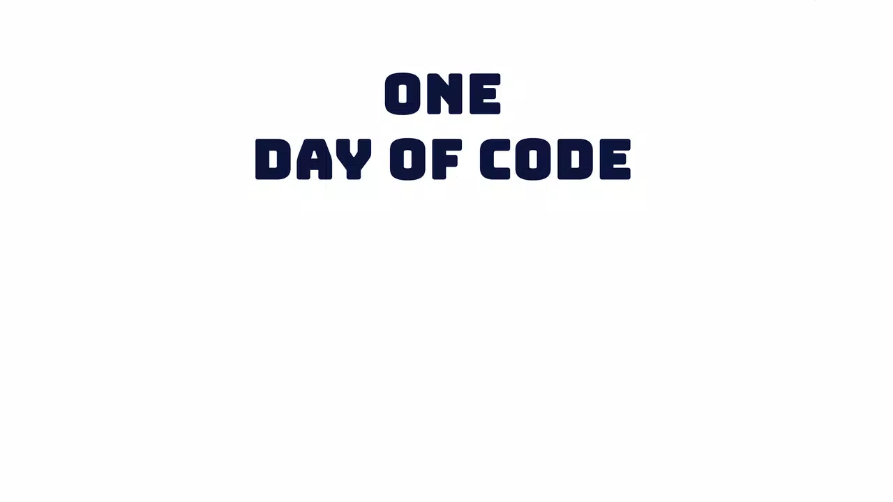 ONE DAY OF CODE