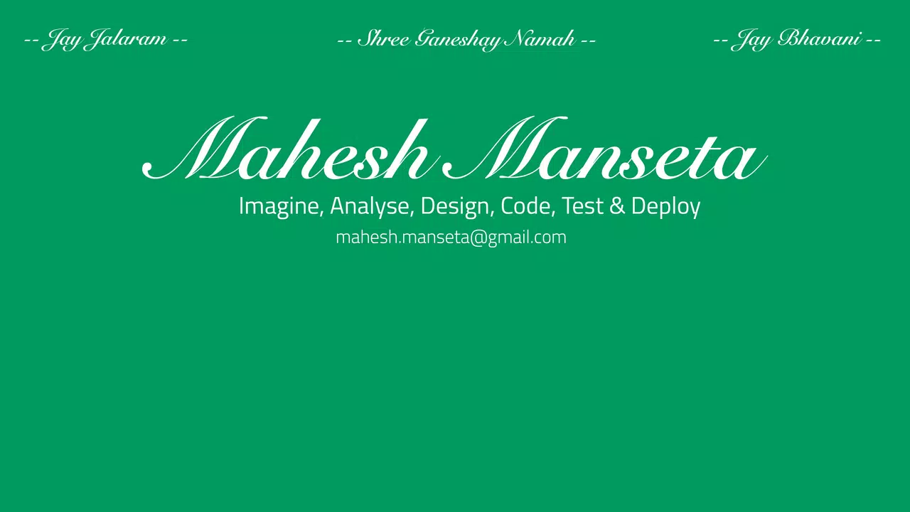 Mahesh Manseta