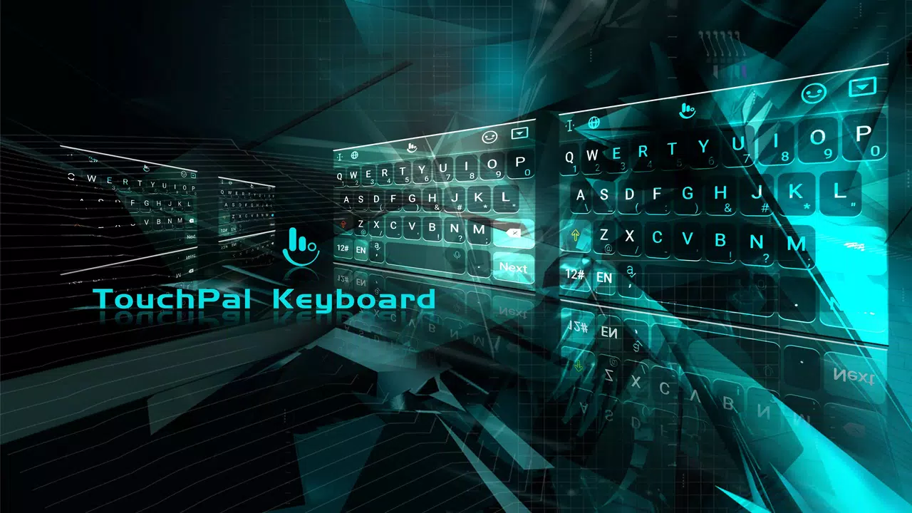 3D Neon Keyboard Theme