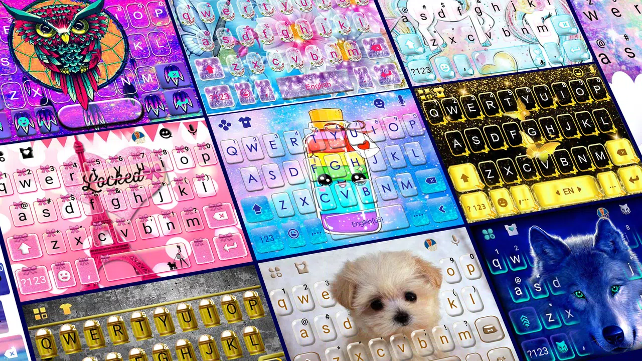 Colorful Keyboard Theme Designer