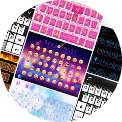 Pretty Emoji Keyboard Theme Design