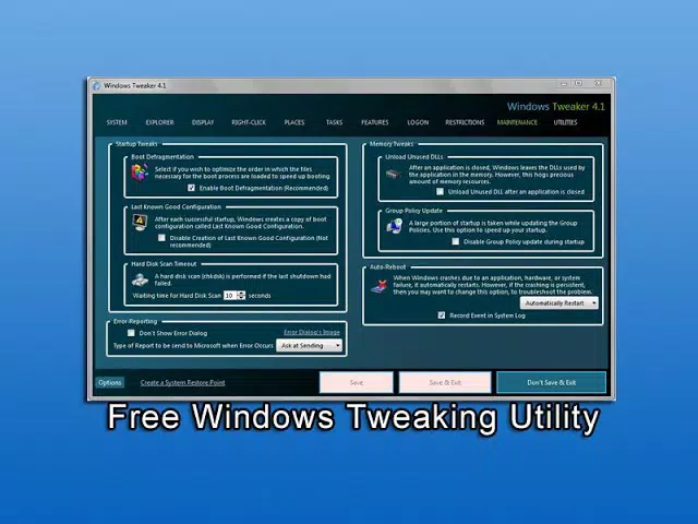 Tweaking Utility