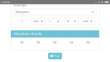 Chord progressions Helper captura de pantalla 3