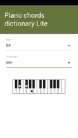 Dictionnaire d' accords de piano Lite Affiche