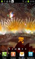 Fireworks in new years LWP Poster