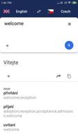 Dictionnaire anglais tchèque capture d'écran 1