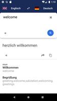 Deutsch Englisch Übersetzer Plakat