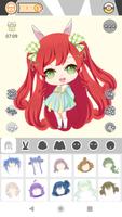 Cute Girl Avatar Factory تصوير الشاشة 1