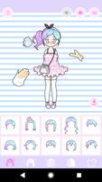Pastel Avatar Dress Up: Make Your Own Pastel Doll تصوير الشاشة 1