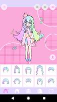 Pastel Avatar Dress Up: Make Your Own Pastel Doll تصوير الشاشة 2