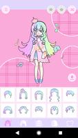 Pastel Avatar Dress Up: Make Your Own Pastel Doll capture d'écran 2