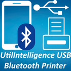 Mobile Printer USB Bluetooth-icoon