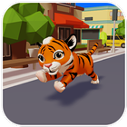 City Tiger Run - 3D Game icône