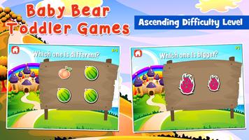 Baby Bear Games for Toddlers اسکرین شاٹ 1