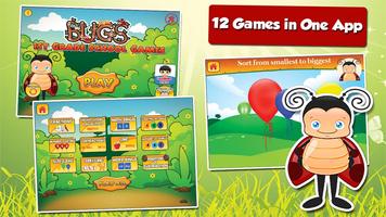 Grade 1 Learning Games: Bugs plakat