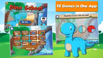 Dino 1st Grade Learning Games Affiche