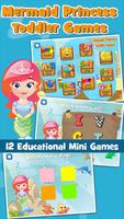 Mermaid Princess Toddler Games Plakat