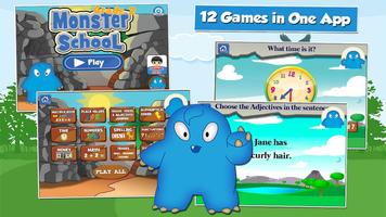 Monster Kid 2nd Grade Games plakat