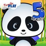 Panda 5th Grade Learning Games icône