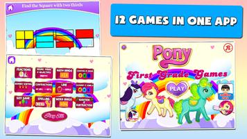 Jeux poney pour First Grade Affiche