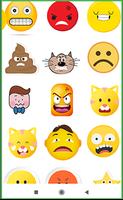 Funny Emoticons Stickers ポスター