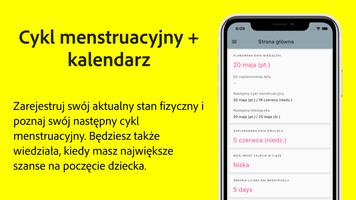 Cykl menstruacyjny i kalendarz plakat
