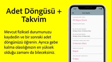 Adet döngüsü ve takvim gönderen
