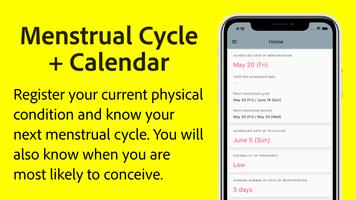 Menstrual Cycle Calendar poster