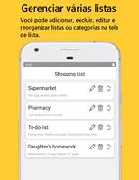 lista de compras | afazeres Cartaz