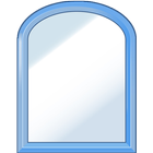 선명한 거울 아이콘