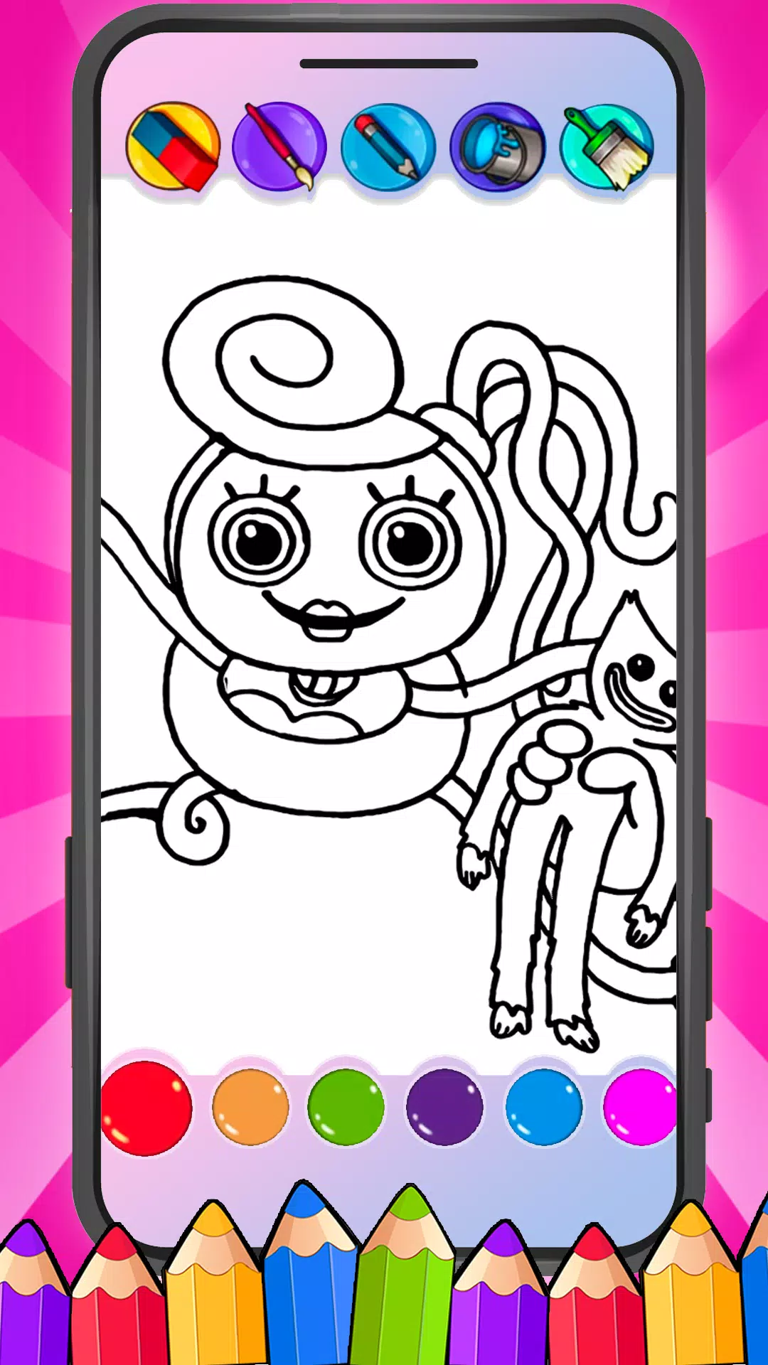 mommy long legs Coloring para Android - Download