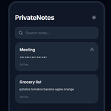 Private Notes