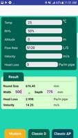 HVAC Duct Calculator تصوير الشاشة 1