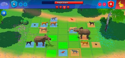 Animal Puzzle - chess board game plakat