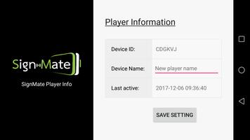 Player Setting - For SignMate's player ภาพหน้าจอ 1