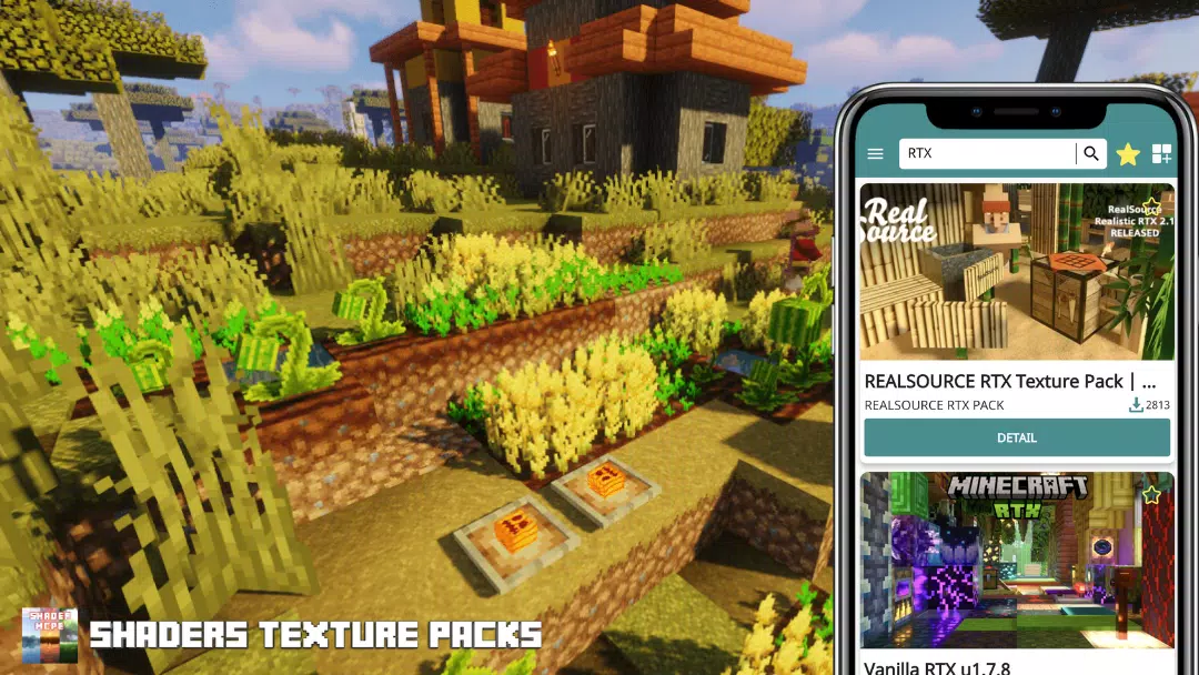 Realistic Texture Pack HD for Minecraft PE for Android - Download