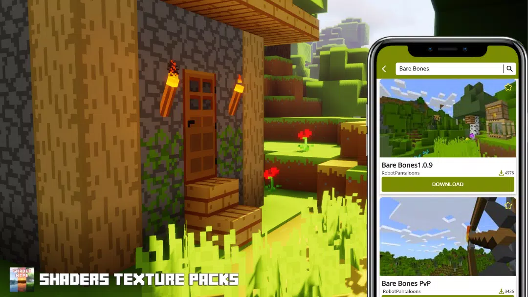 Realistic shader mod for Minecraft PE 1.3.4 APKs - com.furniture.mods.minecraft.texture_pack  APK Download