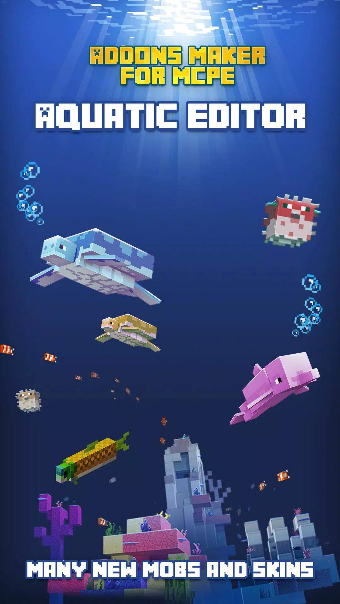 Download Minecraft PE 1.5.0 apk free: Update Aquatic