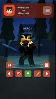 PVP Skins for Minecraft الملصق