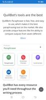 Quillbot - Paraphrasing Tool captura de pantalla 2