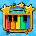 Uau, crianças, bebê, piano