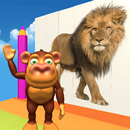 Funny Monkey: Wild Animals - Baby learn words KIDS APK