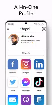 Screenshot 2 for Tapni - Digital Business Card