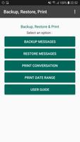 Print Text Messages (Backup, R poster