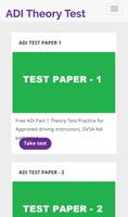 ADI Theory Test Cartaz